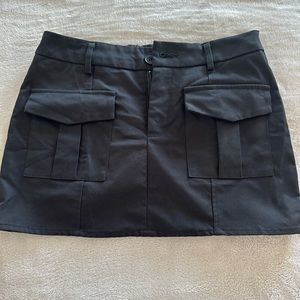 Mini Black cargo skirt